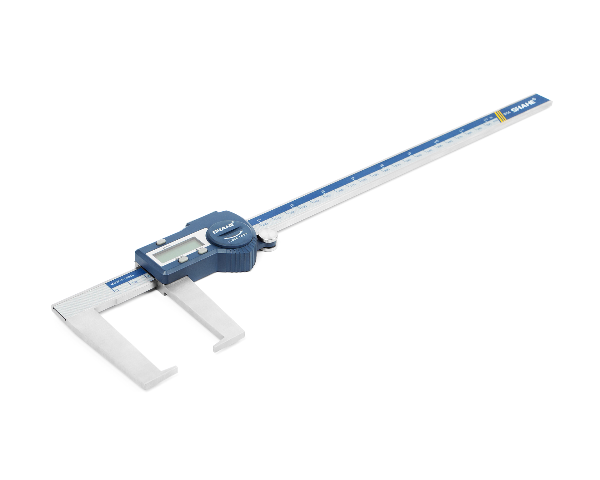 Штангенциркуль для наружных канавок ШЦЦСК-300 0,01 с плоскими губками электр. SHAHE