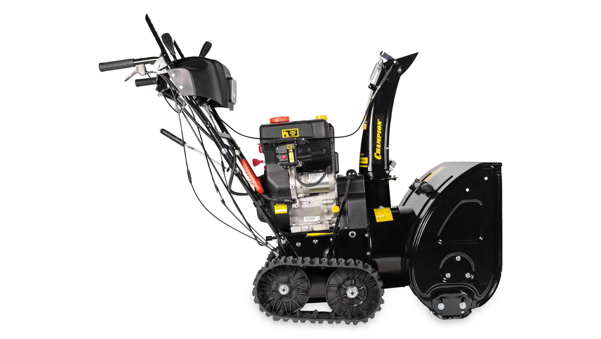 Снегоотбрасыватель CHAMPION STT1171E (12лс70см6F/2Rгусениц5,5л123,5кг эл.старт,фара,обогрев,зимн.дв) (STT1171E)