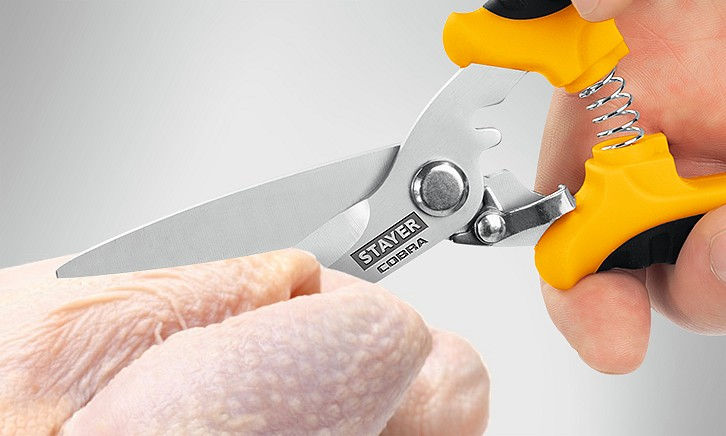 Ножницы технические универсальные COBRA, 200 мм STAYER Professional 23227
