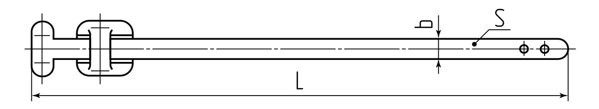 Стяжка стальная СКБ-П (316) 9.6x250 (Fortisflex) (74165)