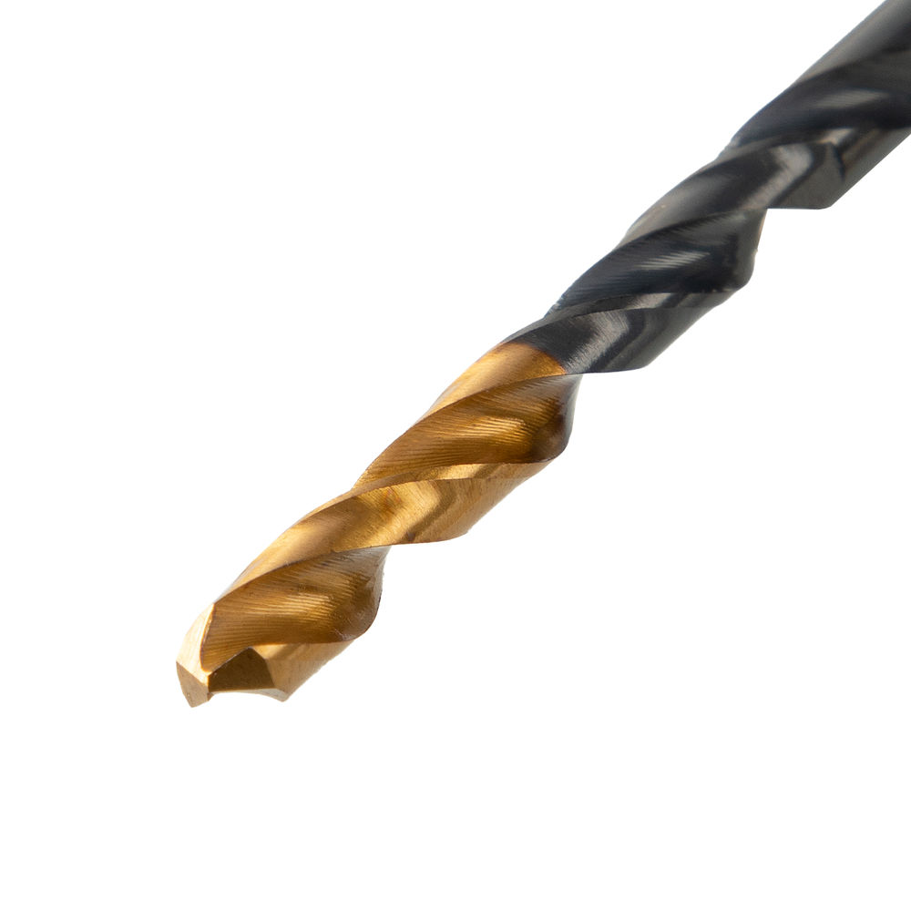 Сверло по металлу, 4,5 мм, HSS-Tin, Golden Tip, 10 шт. Denzel (717211)