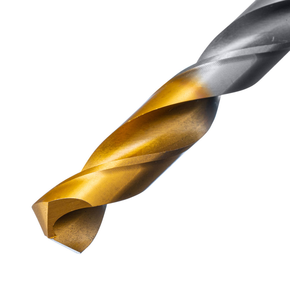 Сверло спиральное по металлу 11 x 142 мм, Р6М5, Golden Tip Denzel (718243)