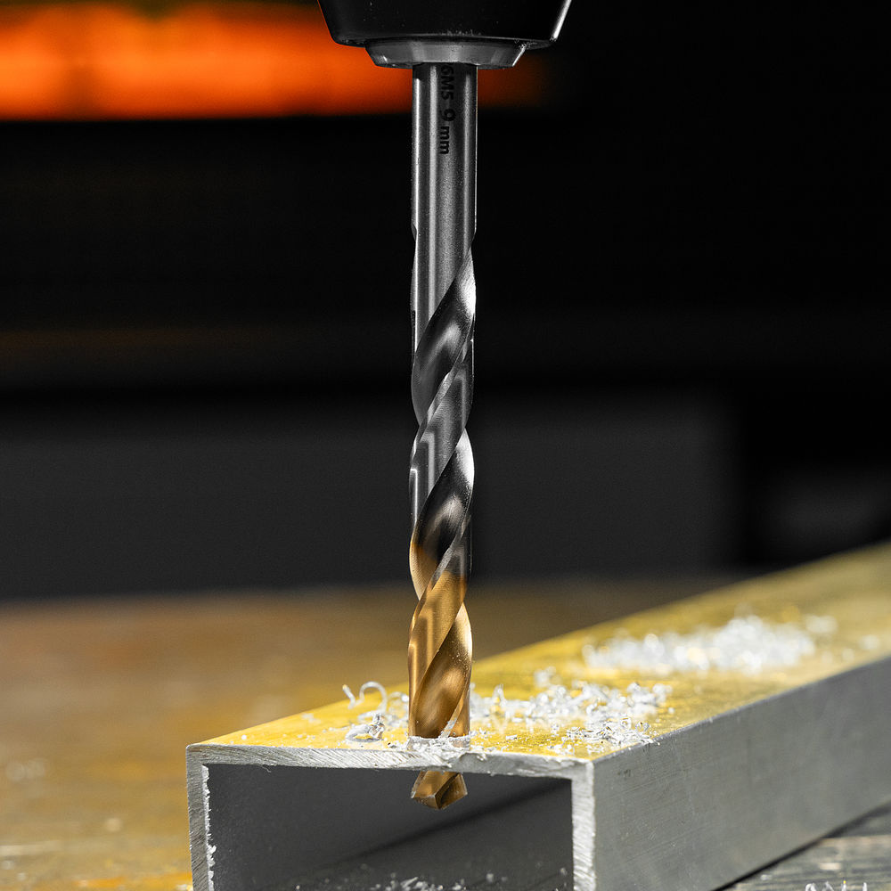 Сверло спиральное по металлу 9 x 125 мм, Р6М5, Golden Tip Denzel (718241)