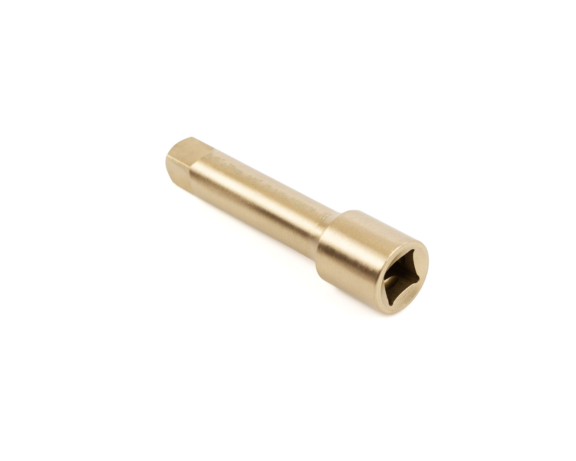 Удлинитель 3/8 75 мм, искробезопасный сплав AlCu 122-1002, HORTZ