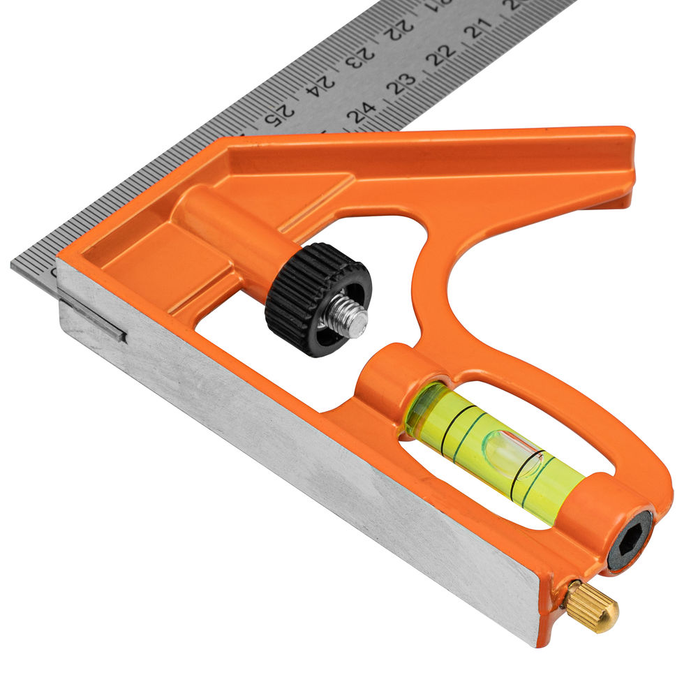 Угольник, 300 мм, металлический, комбинированный Sparta (323675)