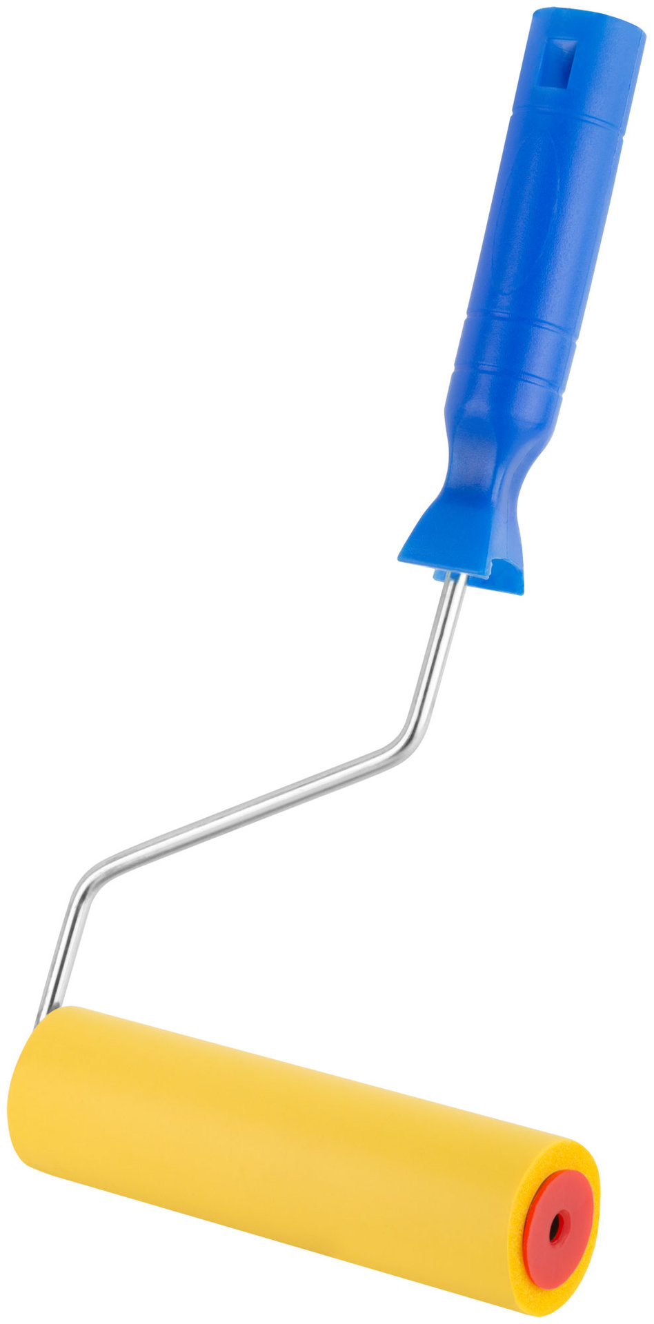Валик прижимной для обоев резиновый, желтый 150 мм (02983)