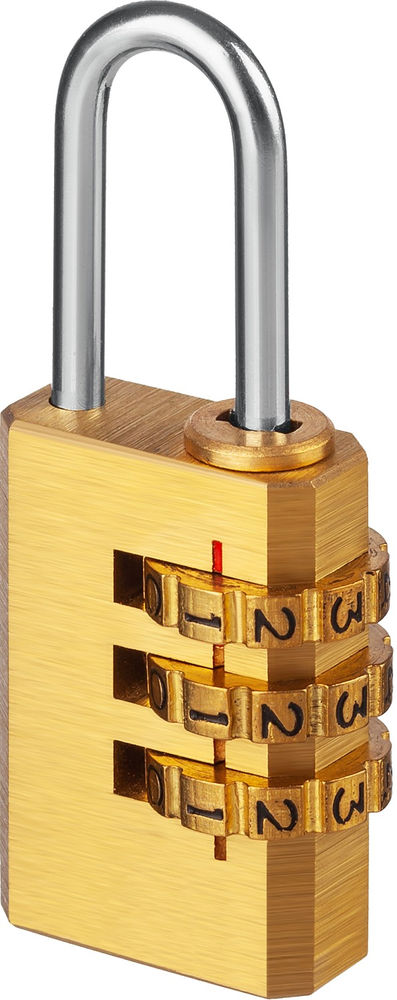 Навесной замок кодовый 29 х 21 х 10 мм, 3 диска, мини ЗУБР Профессионал 37118-1_z02