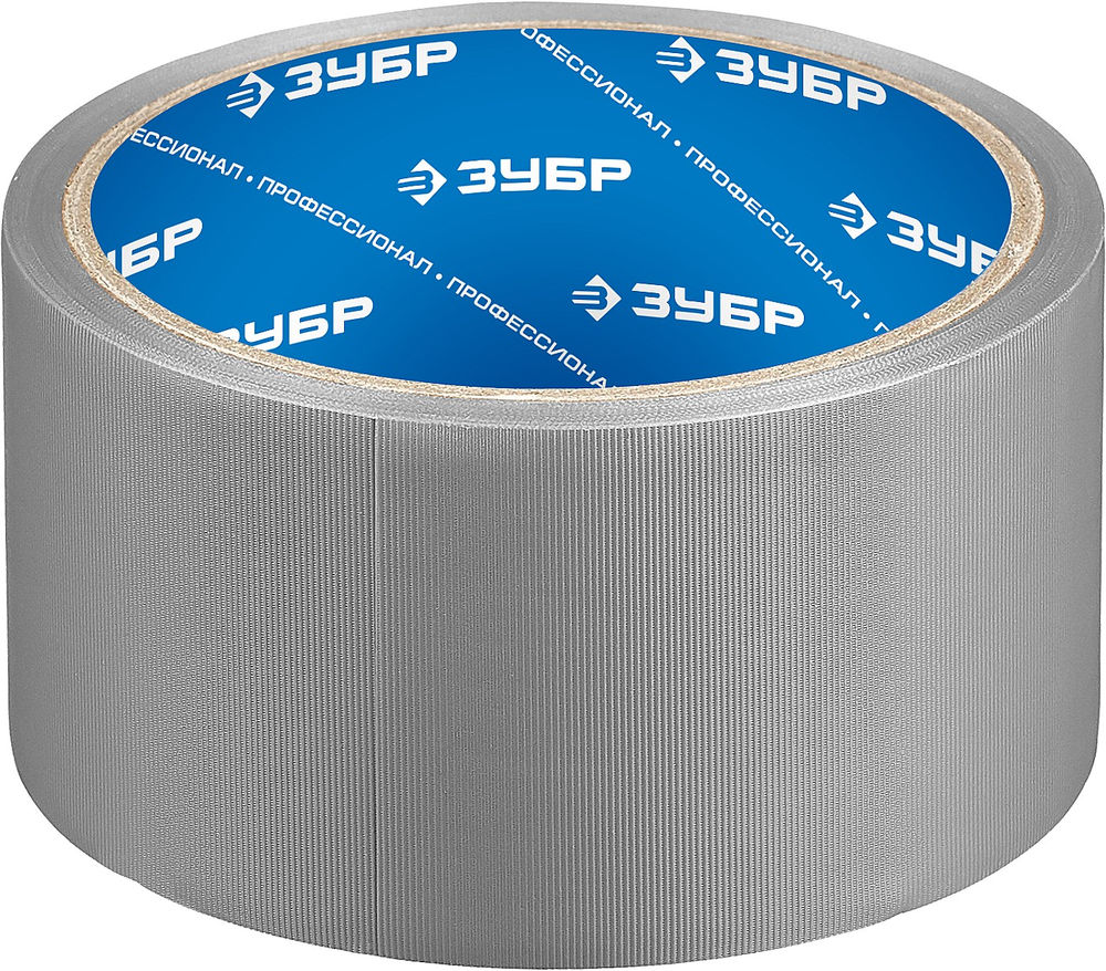 Лента клейкая ПВХ универсальная 50 мм, 10 м, серая Профессионал Рефил ЗУБР 12075-50-10