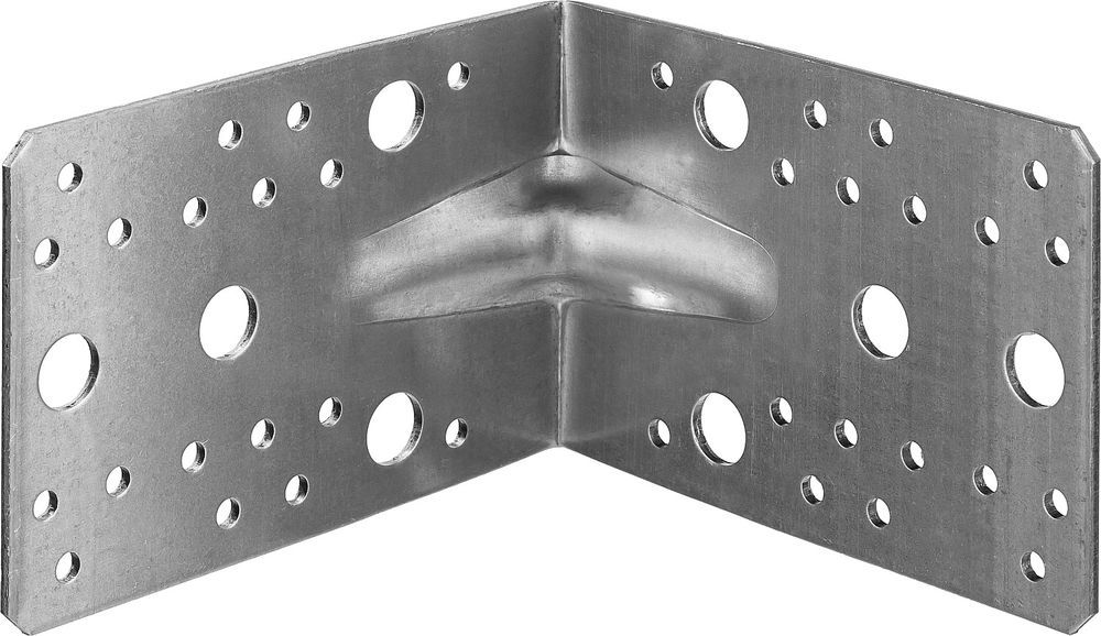 Усиленный крепежный уголок 90 x 130 x 130 x 2.5 мм цинк ЗУБР УКУ-2.5 31011-130