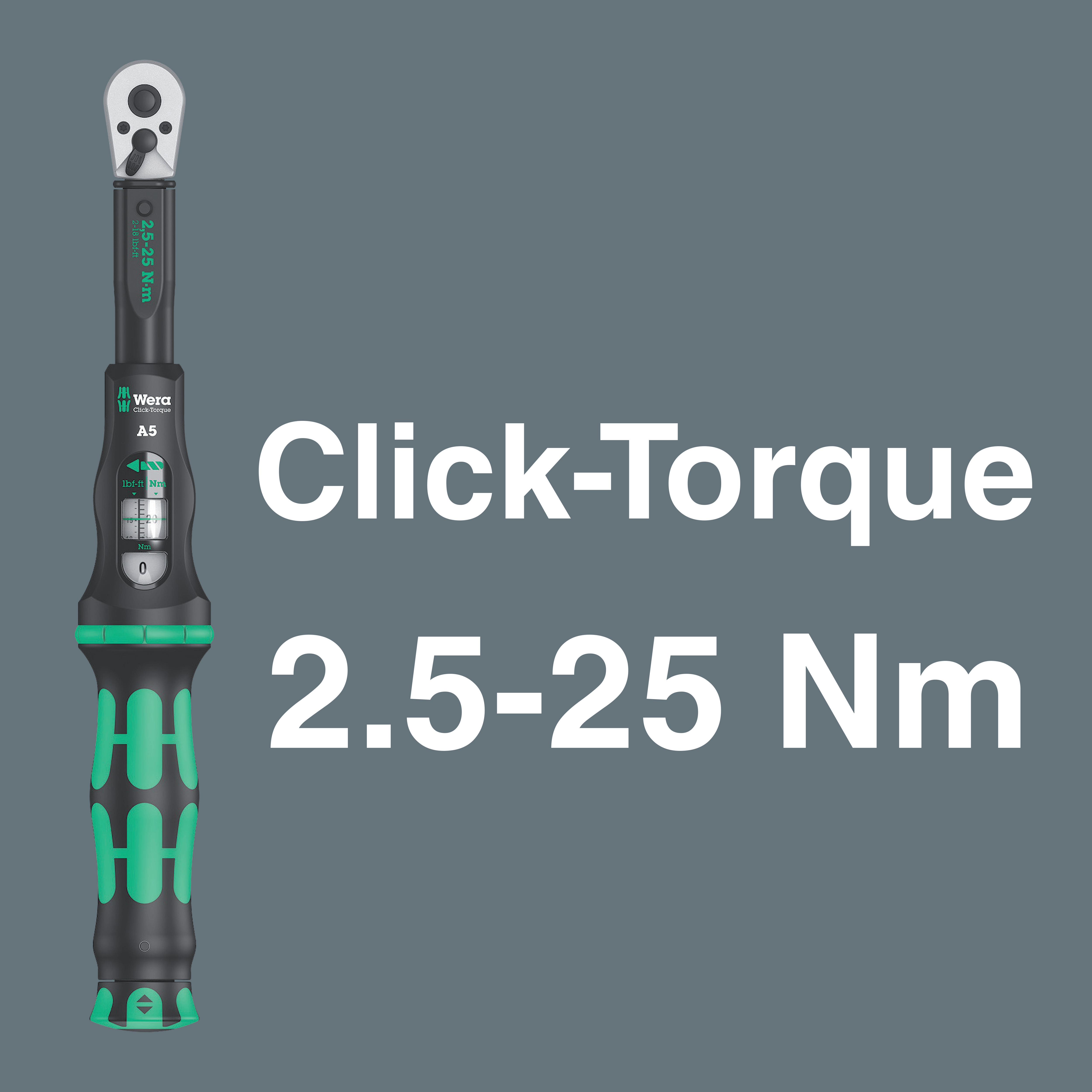 Набор торцевых головок с динамометрическим ключом Click-Torque A 5 Set Torque 1, 2.5-25 Нм, 16 пр. Bicycle WE-004180