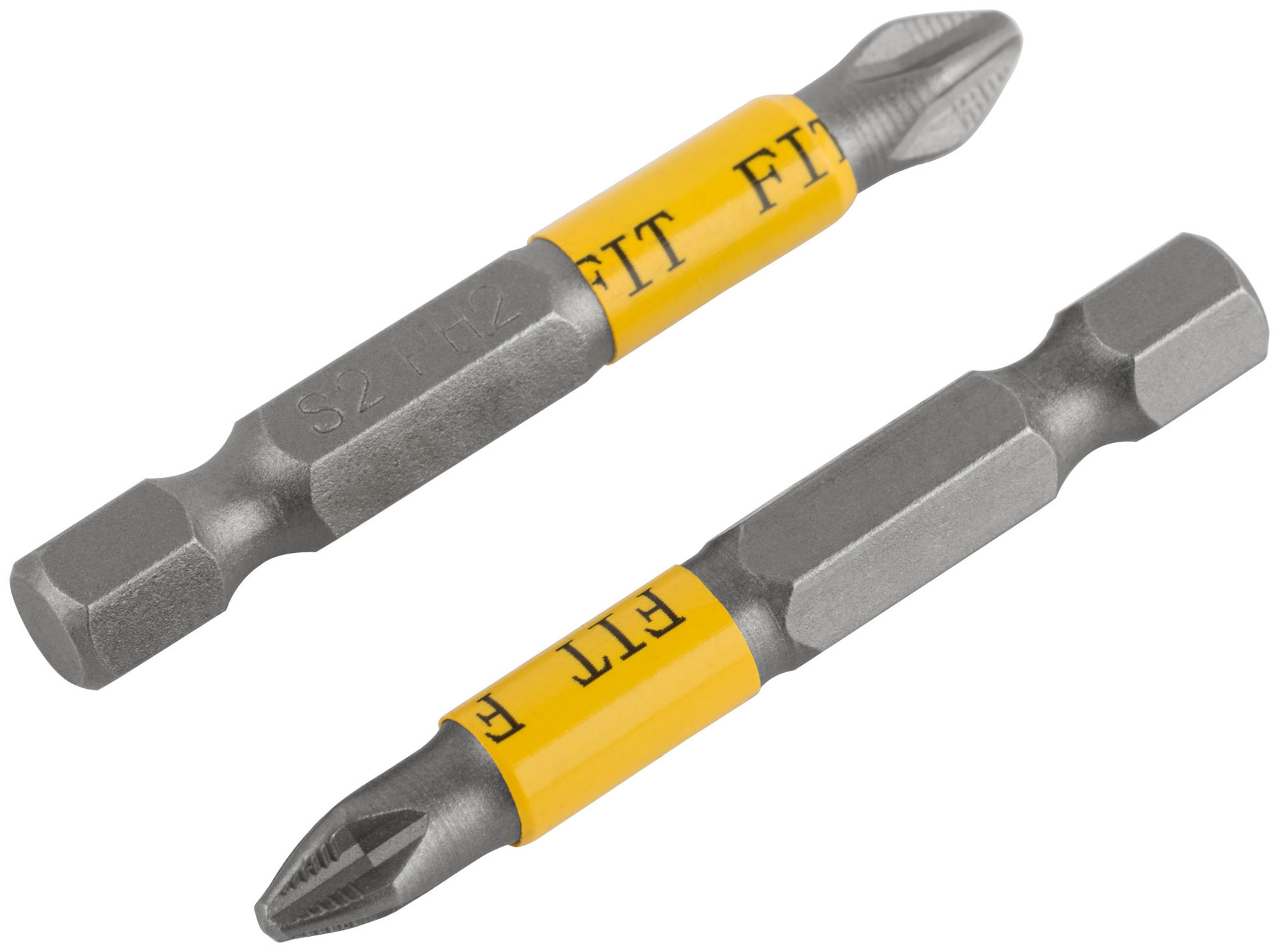 Биты кованые, сталь S2, односторонние 50 мм PH2, Профи 10 шт., блистер (57525)