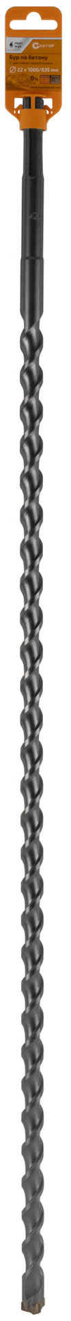 Бур по бетону CUTOP Profi Plus, SDS-Max с крестовым наконечником, 22x1000 мм (42-221000)