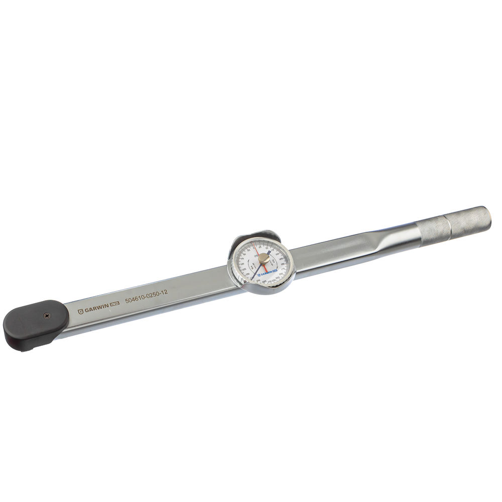 Динамометрический ключ 0-250 Нм, стрелочного типа, двусторонний, с приводным квадратом 1/2, GARWIN INDUSTRIAL, 504610-0250-12