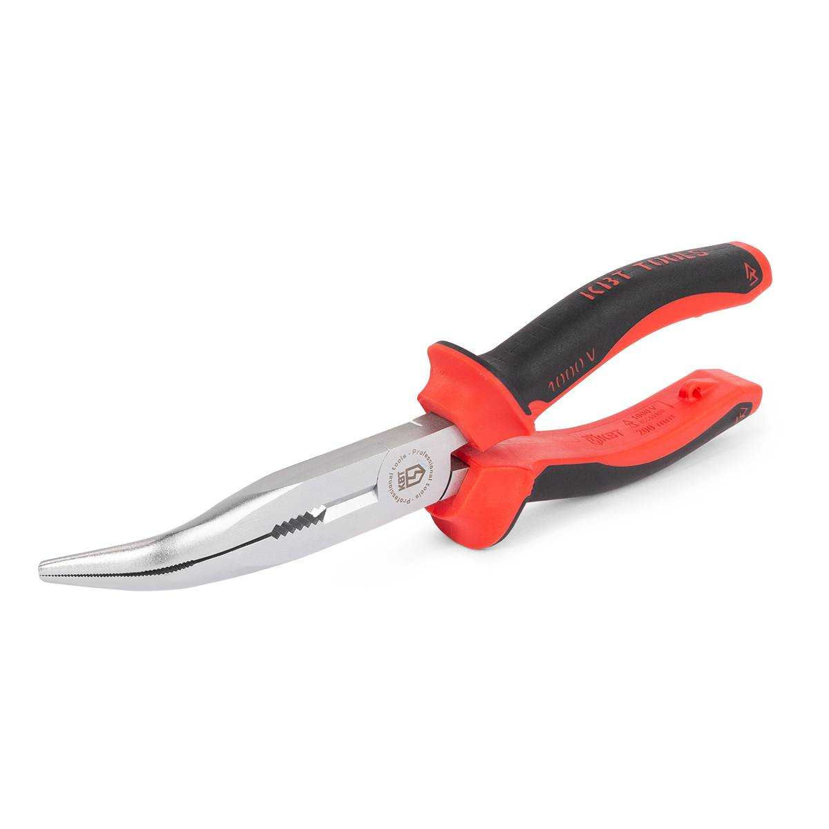 Длинногубцы изогнутые диэлектрические Стандарт 200 мм (КВТ) 60473
