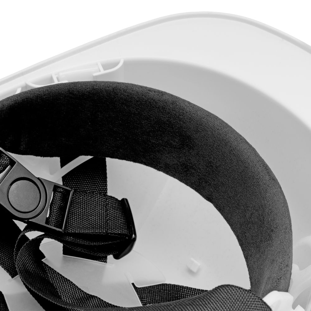 Каска защитная ударопрочная, ABS/PC, плавная регулировка, модель «Форвард» (К-05)белая Denzel (89204)