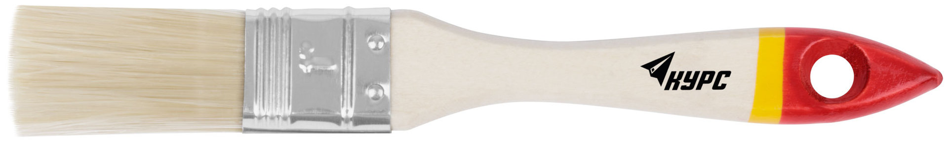 Кисть флейцевая Модерн, иск. щетина, деревянная ручка 1 (25 мм) (00863)