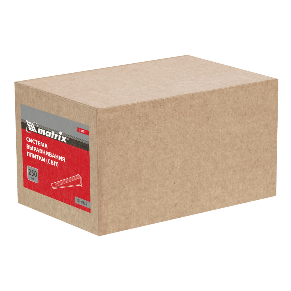 Клин для системы выравнивания плитки СВП Ворота, 250 шт. в коробе Matrix (88119)