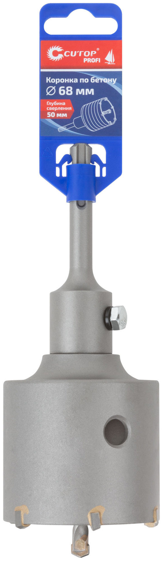 Коронка по бетону SDS Plus, 68 мм, Cutop Profi (43-878)