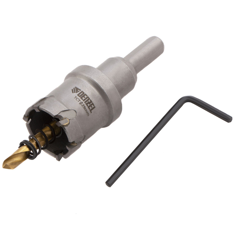 Коронка по металлу твердосплавная, 29 мм Denzel (724008)