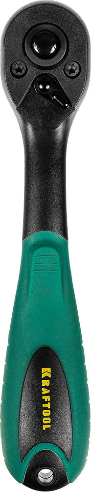 Трещотка 1/4, 72 зубца, пластиковое покрытие для торцовых головок KRAFTOOL 27796-1/4