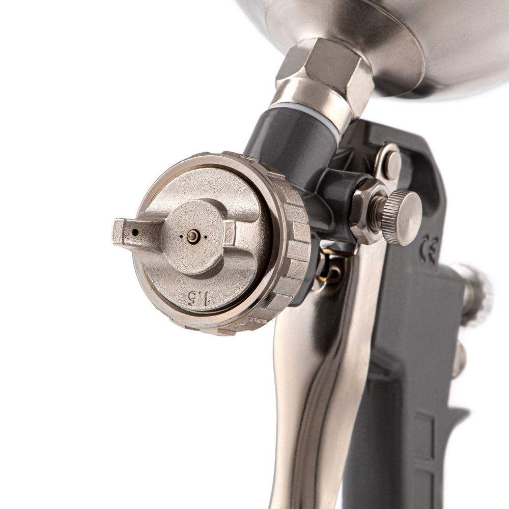 Краскораспылитель пневматический с верхним бачком V 0.6 л, сопло D 1.2, 1.5 и 1.8 мм Matrix (57314)