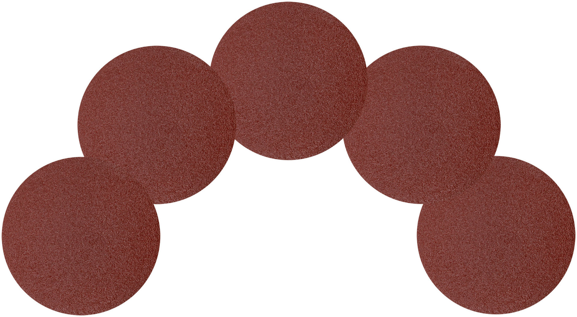 Круги шлифовальные сплошные (липучка), алюминий-оксидные, 125 мм, 5 шт. Р 36 (39771)