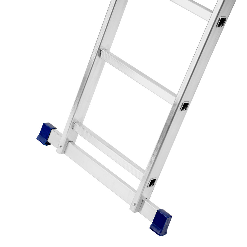 Лестница, 2 х 11 ступеней, алюминиевая, двухсекционная, Сибртех (97911)