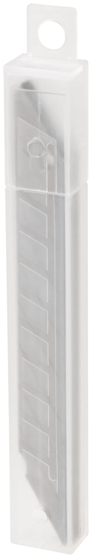 Лезвия для ножа технического 9 мм, 9 сегментов, угол 30 градусов, сталь SK5 (10 шт.) (10415)