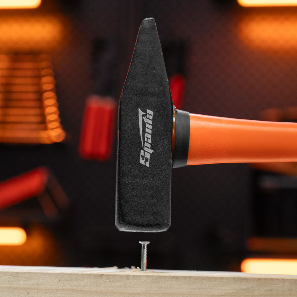 Молоток слесарный, 800 г, фибергласовая обрезиненная рукоятка Sparta (10378)