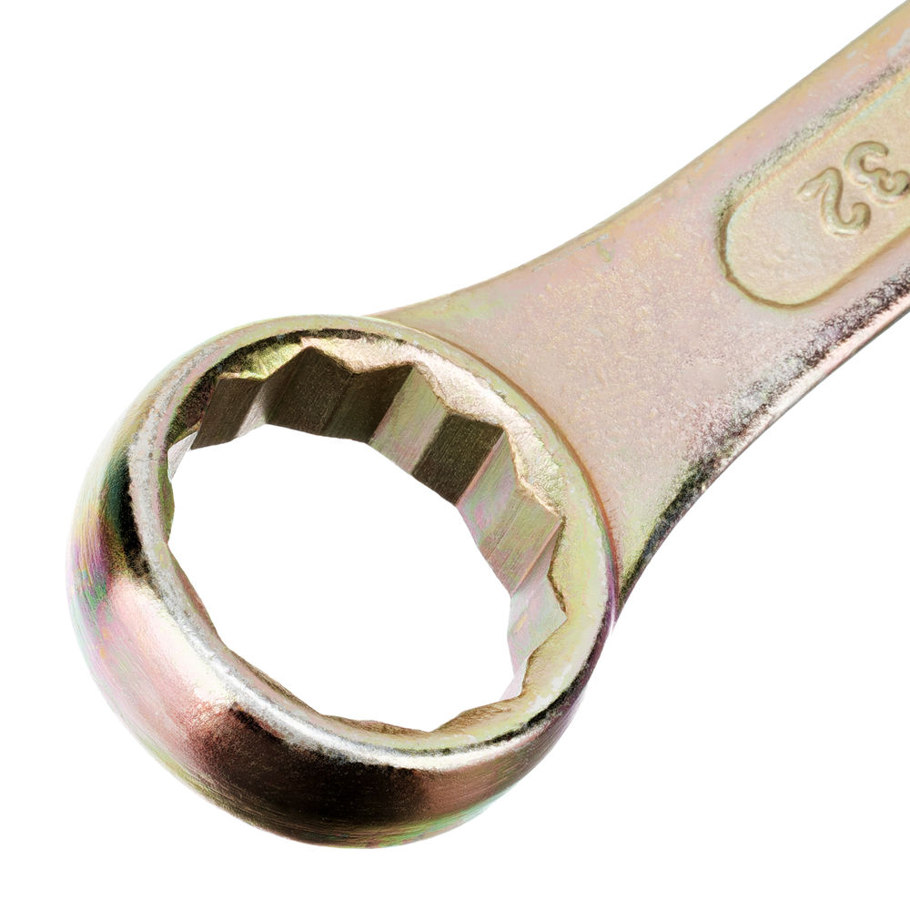 Набор ключей комбинированный 6-32 мм, 26 шт, желтый цинк Сибртех (15445)