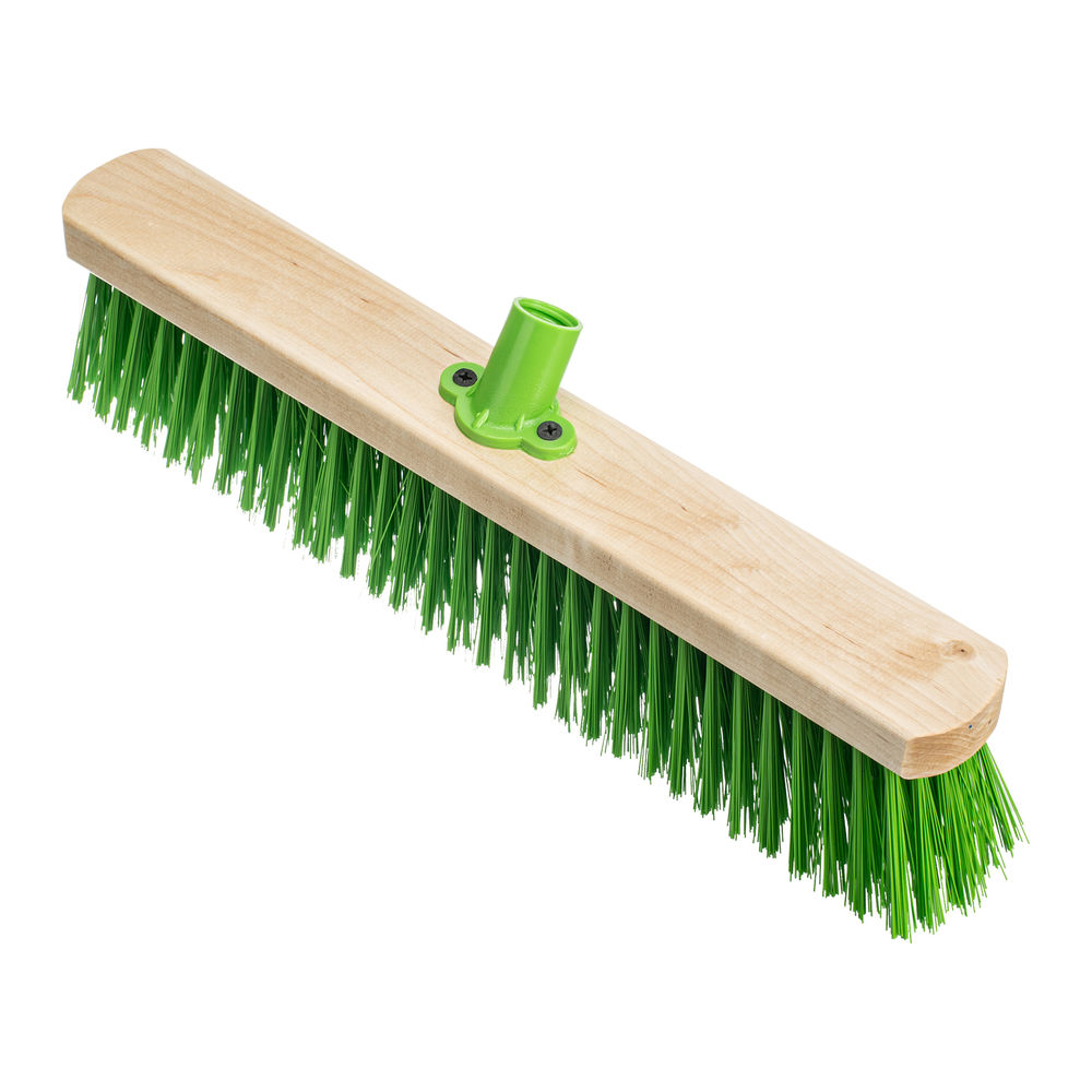 Щетка деревянная для пола, 400 мм, пятирядная, тулейка с резьбой под углом, без черенка Сибртех (84626)