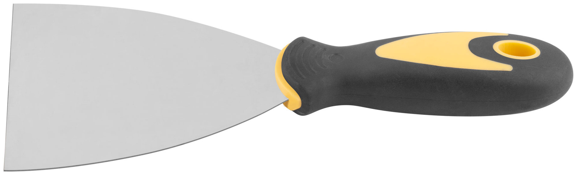 Шпатель, нерж.сталь, прорезиненная ручка 4 (100 мм) (06696)