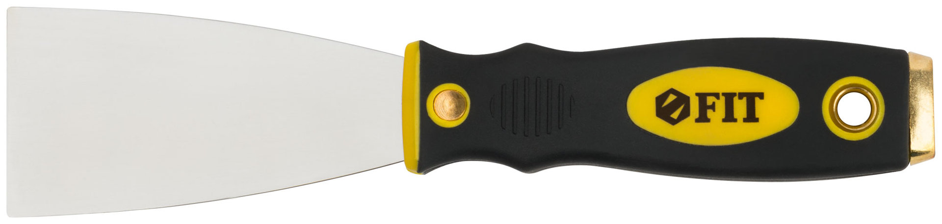 Шпатель для удаления ржавчины Профи, толщ. лезвия 1 мм, двухкомп.ручка с метал.бойком 2 (50 мм) (06672)