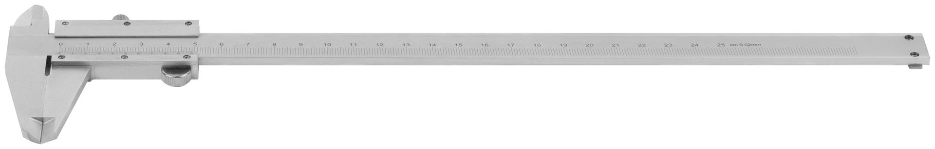 Штангенциркуль металлический нержавеющий 250 мм/ 0,02 мм ( пластиковый кейс ) (19846)
