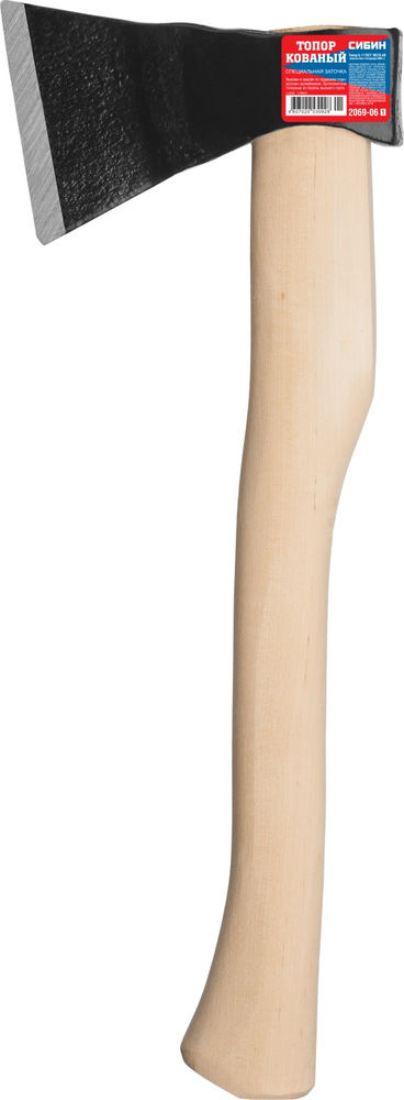 Кованый топор с прямым лезвием 600/800 г 350 мм СИБИН 2069-06
