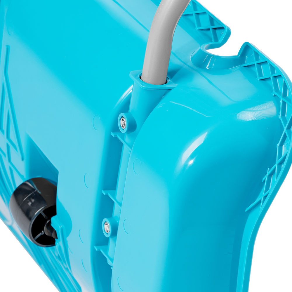 Скрепер для уборки снега, полипропилен, колеса, 750х445х1275 мм, рукоятка с ПВХ, LUXE Palisad (61800)