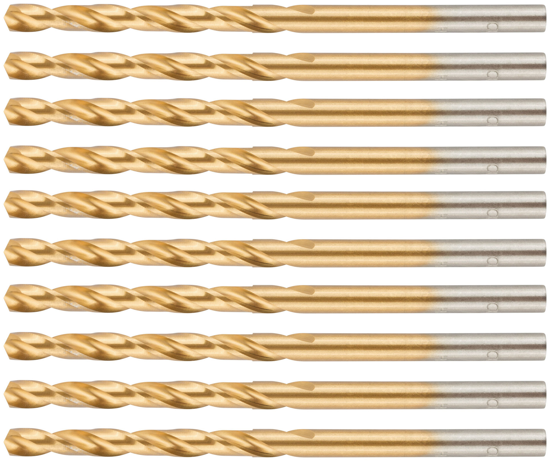 Сверло по металлу Cutop Profi с титановым покрытием, 4х75 мм (10 шт) (52-442)