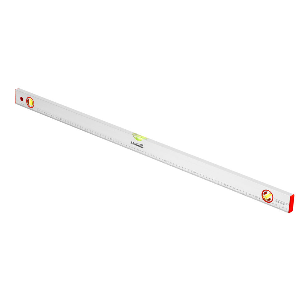 Уровень алюминиевый, 1000 мм, 3 глазка, линейка Sparta (331295)