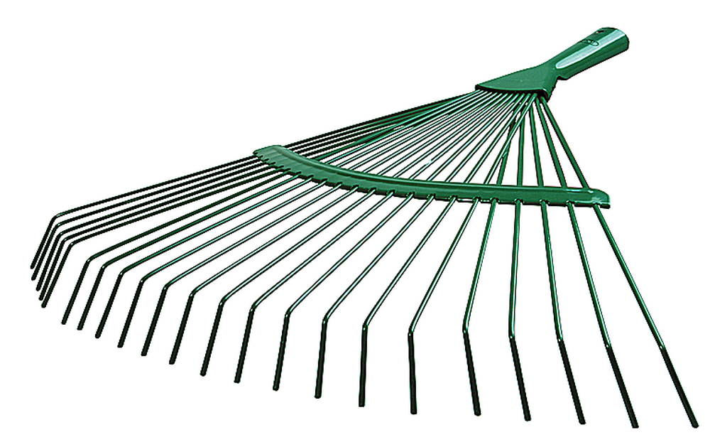 Веерные грабли 450 мм, 22 круглых зубца, ЛКМ покрытие RACO 4231-53/737