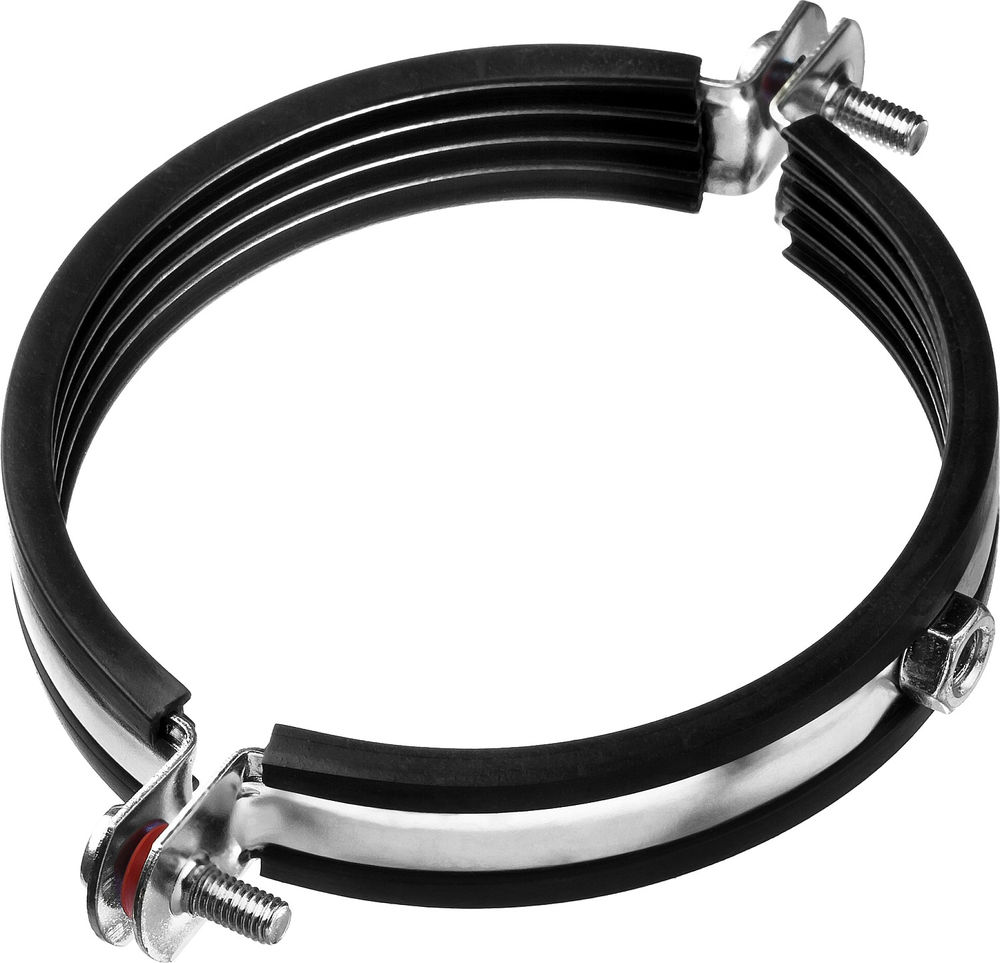 Хомут трубный с гайкой 4, цинк, 5 шт ЗУБР 37850-107-116