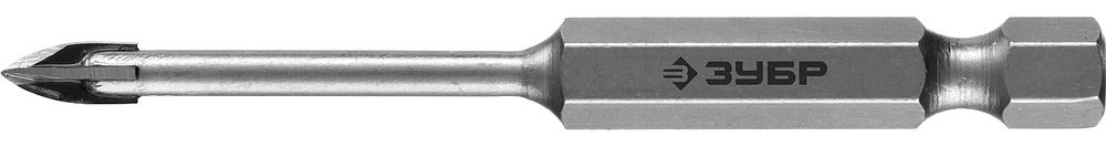 Сверло по стеклу и кафелю 4 мм, 4-х кромка, HEX 1/4 ЗУБР Профессионал 29845-04_z01  
