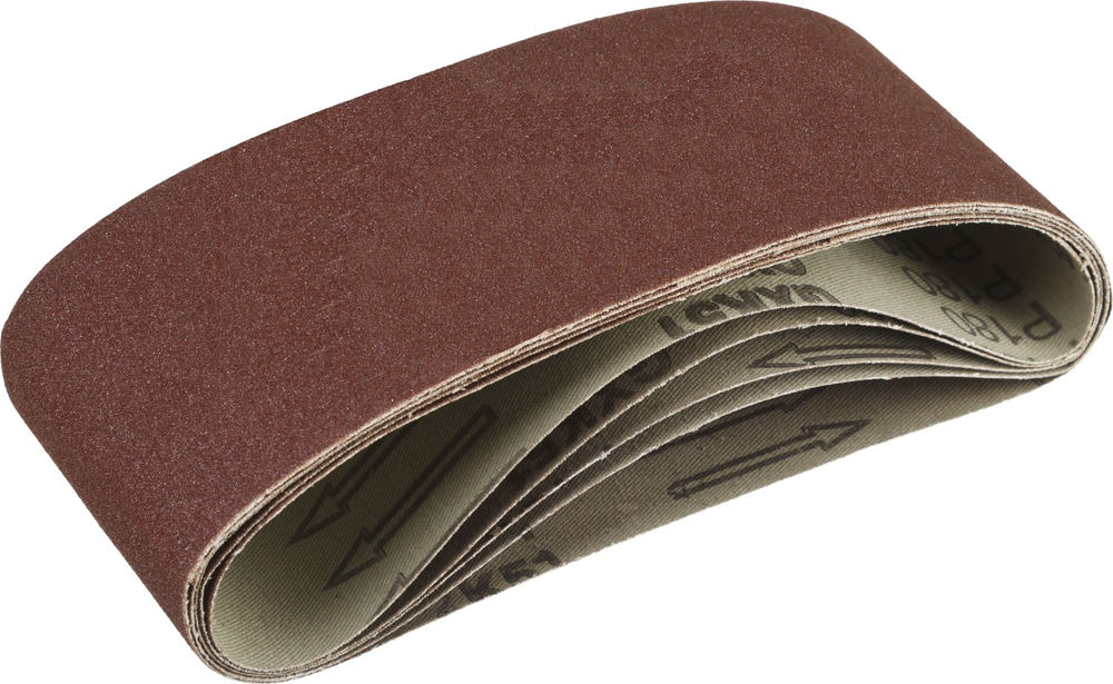 Лента шлифовальная 75х457 мм, P180, для ЛШМ, 5 шт, серия СТАНДАРТ ЗУБР 35341-180