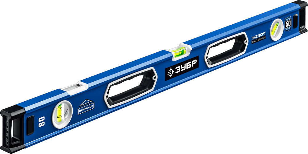 Уровень магнитный мощный ЭКСПЕРТ-М 800 мм, с зеркальным глазком ЗУБР Профессионал 34572-080