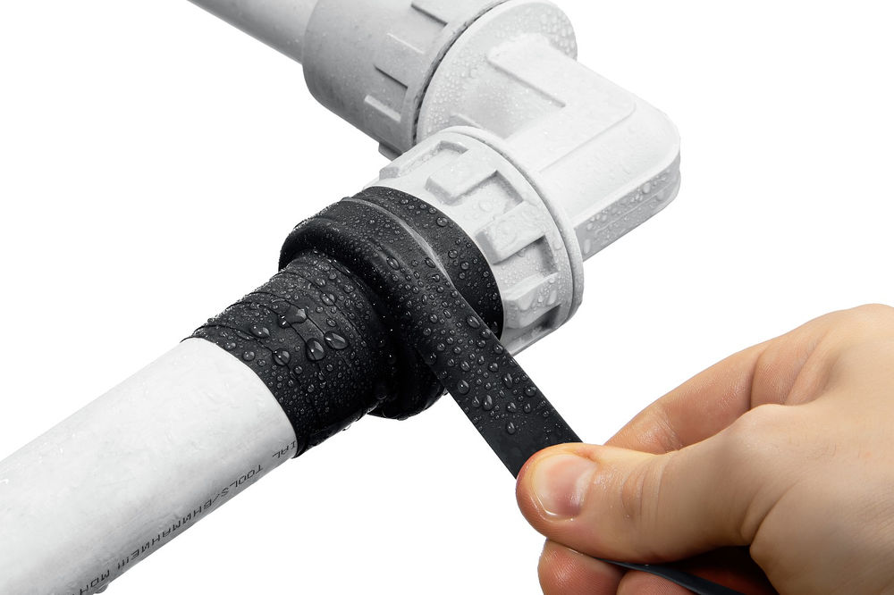 Изолента аварийно-ремонтная самослипающаяся силиконовая 25 мм х 3 м, 12 Атм, 30 000 В, чёрная Профессионал СПАСАТЕЛЬ ЗУБР 12381-2