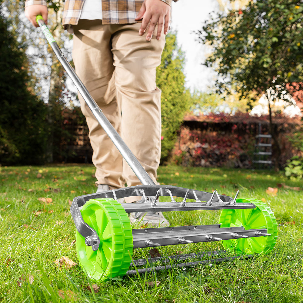 Аэратор газонный, 440 х 1400 мм, стальной черенок, Palisad (62031)