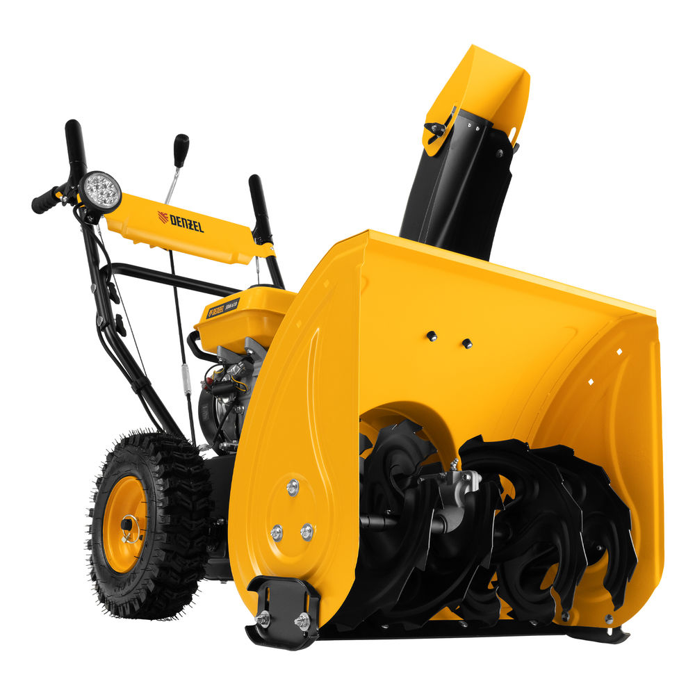 Бензиновая снегоуборочная машина SBM 610, 212 cc, ручной старт, фара Denzel (97653)