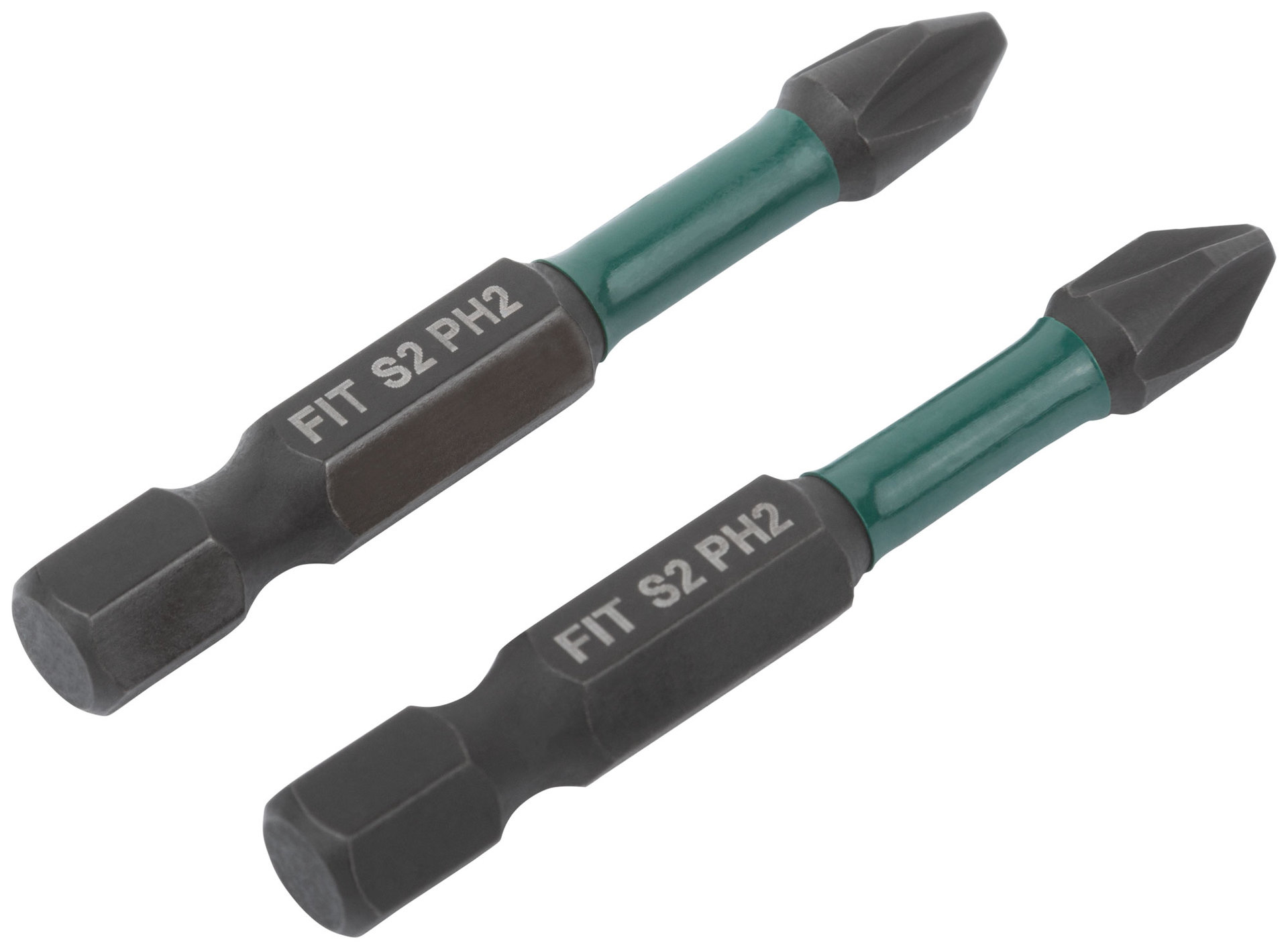 Биты кованые ударные, сталь S2, односторонние 50 мм PH2, Профи 2 шт., блистер (57481)
