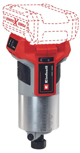 Фрезер аккумуляторный Einhell PXC TP-RO 18 Set Li BL,18В,10-30 т/мин,цанга 6/8 мм+1акк.4 Ач+ЗУ 3А (4350410SET)