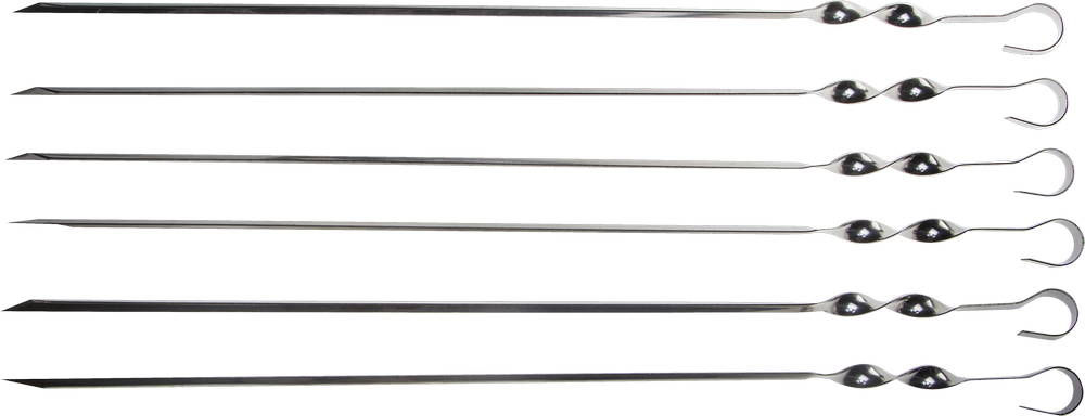 Набор угловых шампуров Barbecue, 450 мм, 6 шт GRINDA 427755