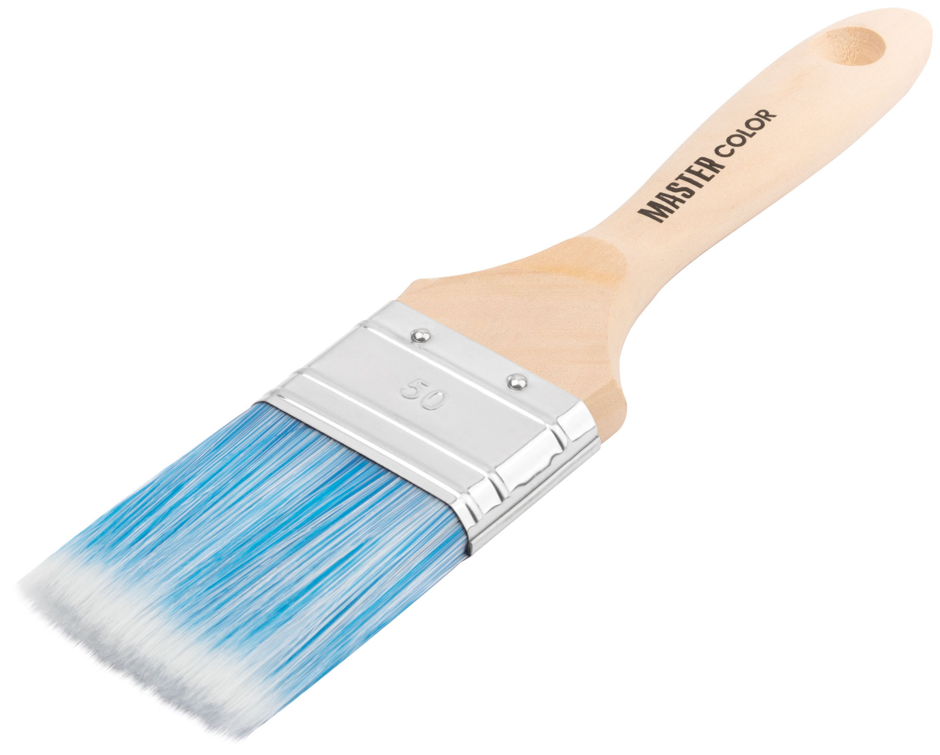 Кисть флейцевая, толщ. 18 мм, ПБТ-щетина, нерж. обжим, ширина 50 мм (30-0033д)